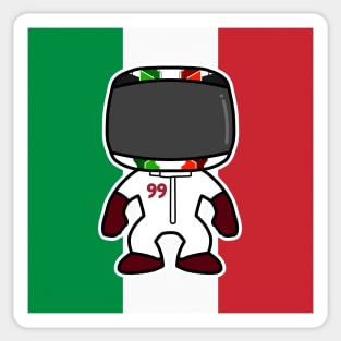 Antonio Giovinazzi Custom Bobblehead - Flag Edition 2021 Season Sticker